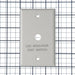 SATCO/NUVO Emergency Remote Test Switch Single Gang Plate White Finish (80-987)