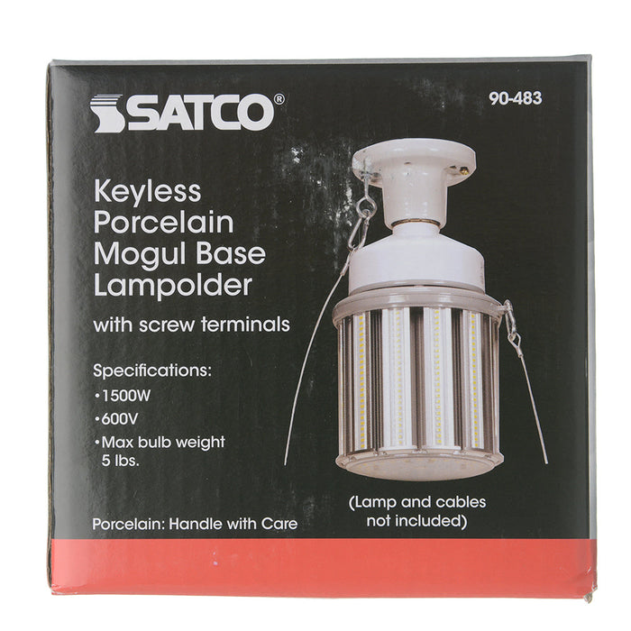 SATCO/NUVO Keyless Porcelain Mogul Base Lamp Holder (90-483)