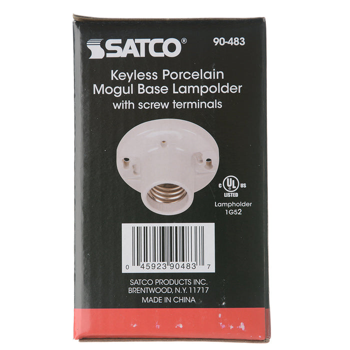 SATCO/NUVO Keyless Porcelain Mogul Base Lamp Holder (90-483)