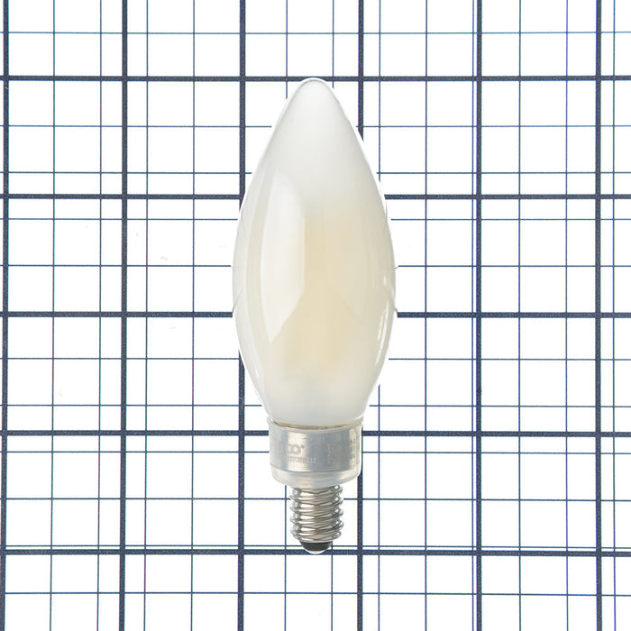 SATCO/NUVO 8W C11 LED Frosted Candelabra Base 2700K 90 CRI 760Lm 120V (S11384)