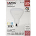 SATCO/NUVO 13W BR40 LED Medium Base CCT Selectable 2700K/3000K/3500K/4000K/5000K 1075Lm White Finish 90 CRI 120V (S11779)