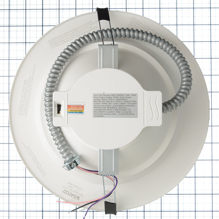 SATCO/NUVO 30W Commercial LED Downlight 10 Inch CCT Adjustable 2700K/3000K/3500K/4000K/5000K 3500Lm 120-277V (S11853)