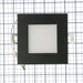 SATCO/NUVO 10W LED Direct Wire Downlight Edge-Lit 4 Inch CCT Selectable 2700K/3000K/3500K/4000K/5000K 120V Dimmable Square Remote Driver Black (S11876)