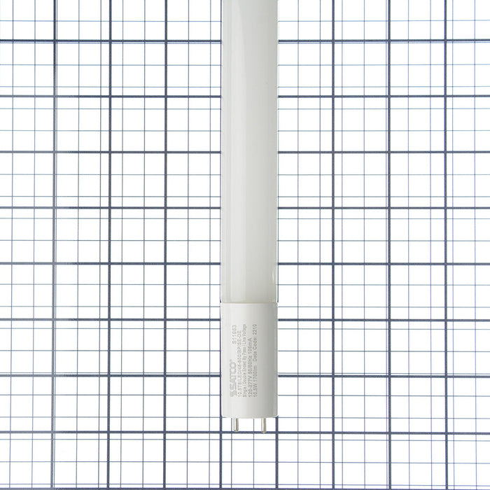 SATCO/NUVO 10.5W T8 LED 4 Foot 5000K Medium Bi-Pin Base 50000 Hours 1650Lm Type B Ballast Bypass Single Or Double Ended Wiring (S11963)