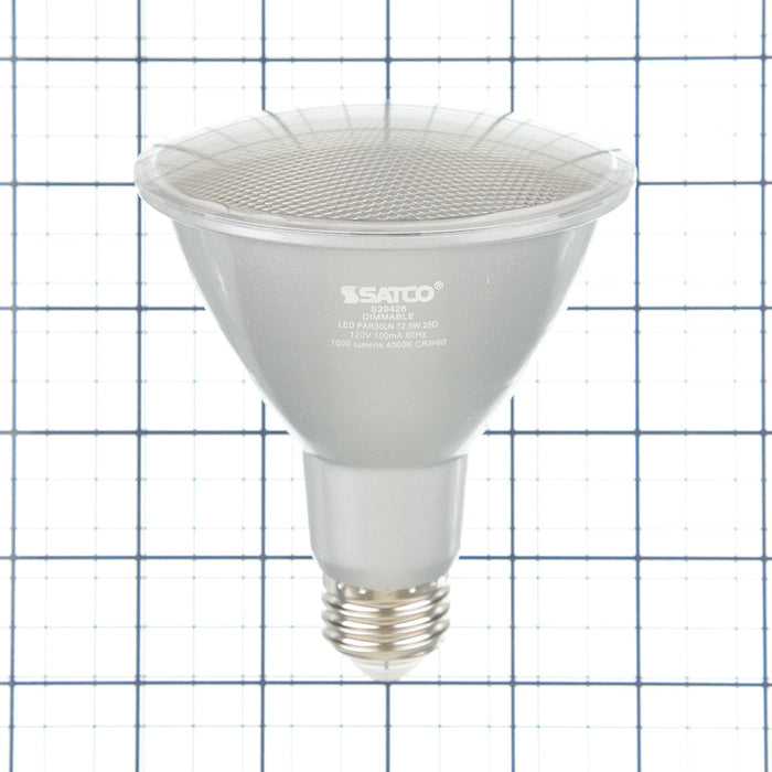 SATCO/NUVO 12.5W PAR30LN LED 4000K 25 Degree Beam Angle Medium Base 120V (S29428)