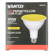 SATCO/NUVO 11.5W PAR38 LED Yellow 90 Degree Beam Angle Medium Base 120V (S29484)