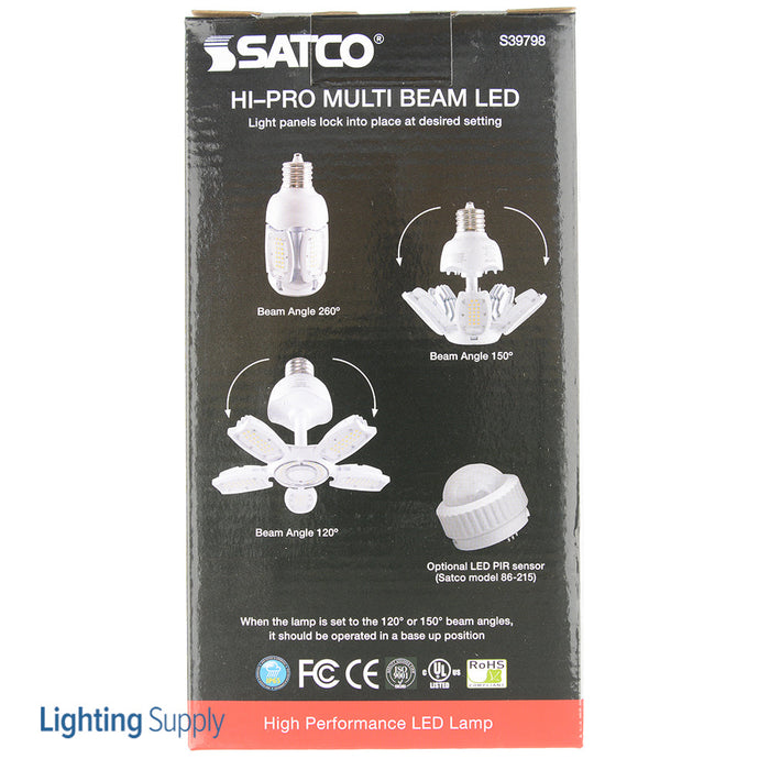 SATCO/NUVO 40W LED HID Replacement 2700K Mogul Extended Base Adjustable Beam Angle 100-277V (S39798)
