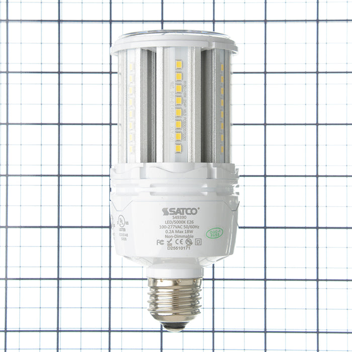 SATCO/NUVO 18W LED HID Replacement 80 CRI 5000K Medium Base Economy Hi-Pro (S49390)