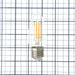 Bulbrite LED5B11/27K/FIL/E26/3 5W LED B11 2700K Filament Bulb E26 Base Fully Compatible Dimming 120V Clear (776733)