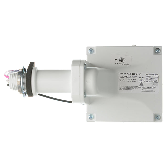 Lithonia Outdoor Pole/Fixture Mount Sensor Large Motion/Extended Range 360 Degree Lens Outdoor PIR Detection Occupancy Controlled Dimming White 3VDC (SBOR 10 OEX D EB3 WH 3V)