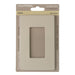 Lutron Claro Screwless Satin Finish Wall Plate 1-Gang 2.94 Inch Wide X 4.69 Inch High Pumice (SC-1-PM)