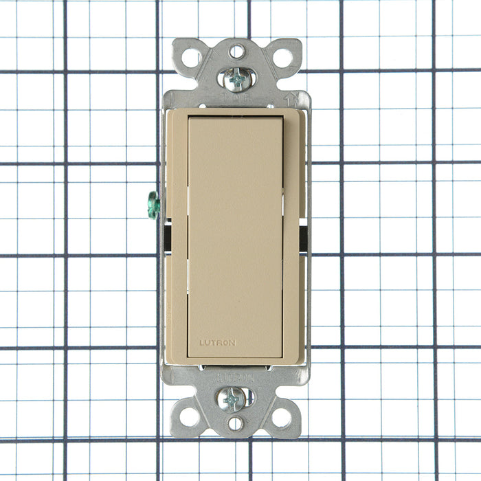 Lutron Diva Designer Style Satin Finish 15A Single-Pole Switch Sand (SC-1PS-SD)