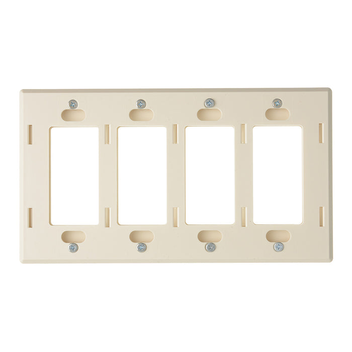 Lutron Satin Wall Plate 4-Gang Biscuit (SC-4-BI)