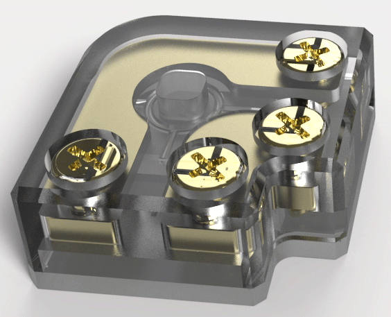 Lotus LED Lights Tape To Tape 90 Degree L-Shape Screw Connector For 8Mm And 10Mm Tape Light (SC-8-10-TT-9)