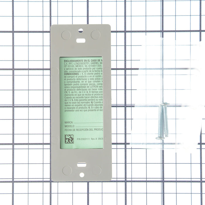 Lutron Claro Satin Finish Wall Plate Blank Insert Pebble (SC-BI-PB)