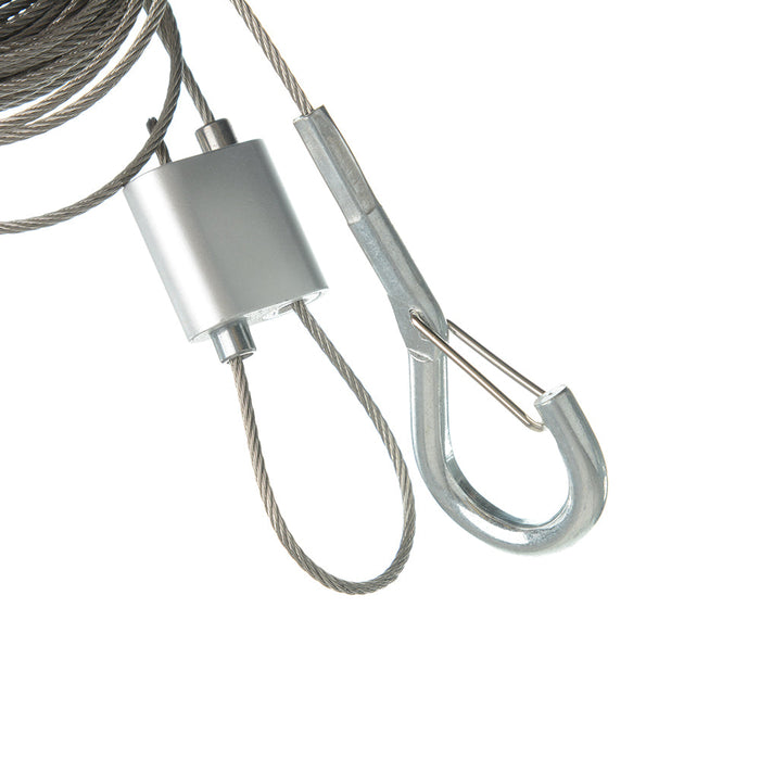 Westgate Manufacturing Adjustable 20 Foot 5/64 Inch Single Suspension Cable With Heavy-Duty Hook Loop Gripper On Top (SCL-GS220)