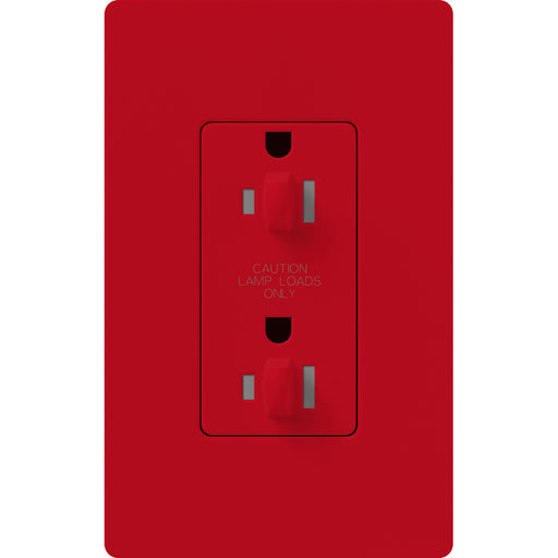 Lutron Satin 15A Receptacle Dual Dimmer Tamper-Resistant Hot (SCR-15-DDTR-HT)