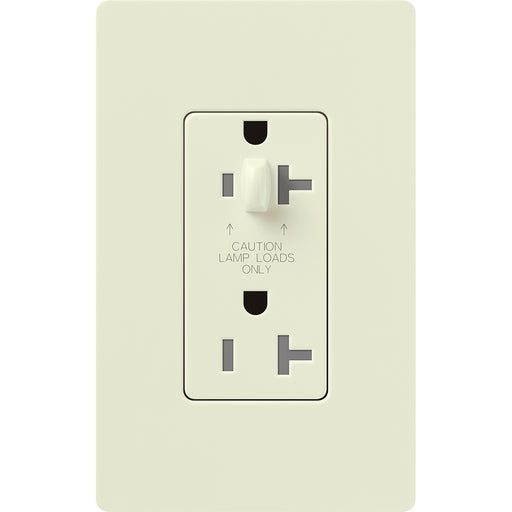 Lutron Satin 15A Receptacle Half Dimmable Tamper-Resistant Biscuit (SCR-15-HDTR-BI)