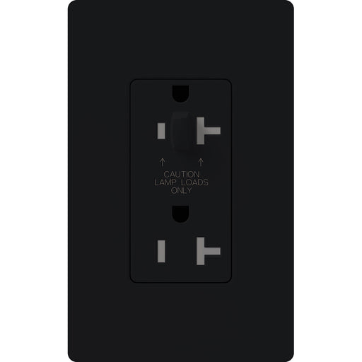 Lutron Satin 15A Tamper-Resistant Receptacle Midnight (SCR-15-HDTR-MN)