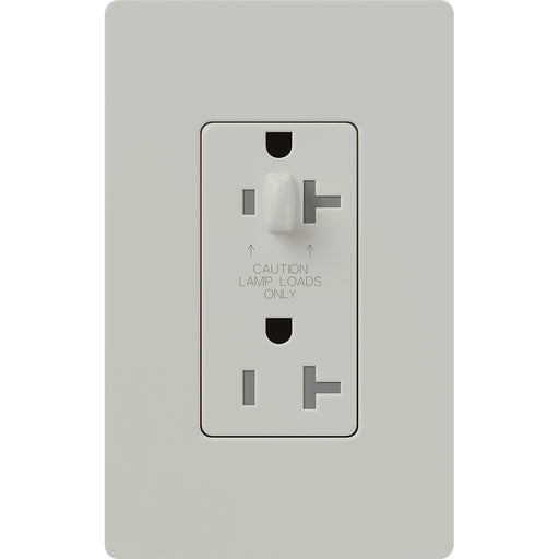 Lutron Satin 15A Tamper-Resistant Receptacle Palladium (SCR-15-HDTR-PD)
