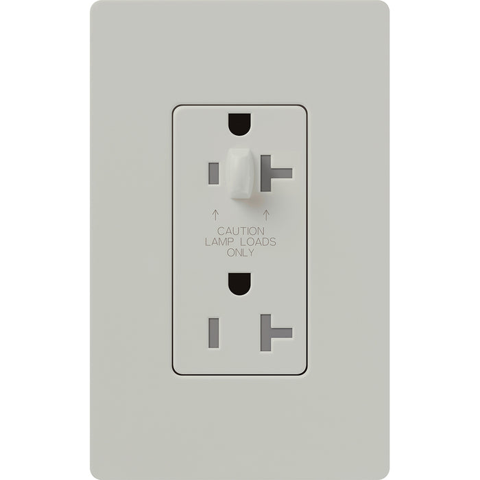 Lutron Satin 15A Tamper-Resistant Receptacle Palladium (SCR-15-HDTR-PD)