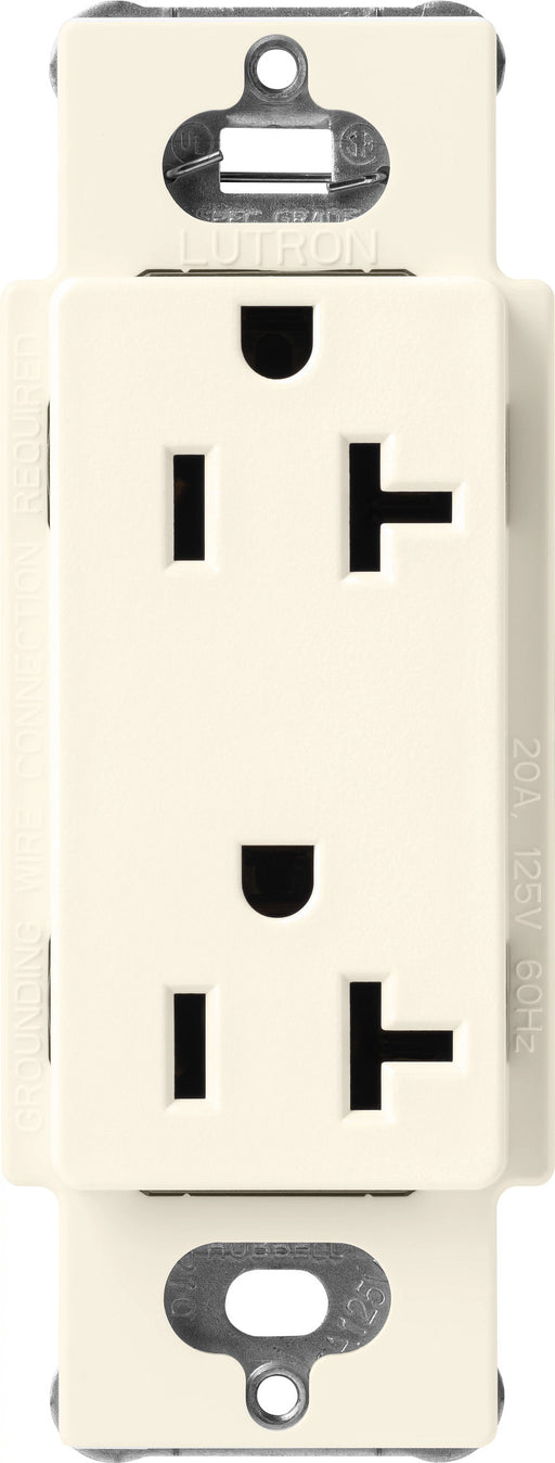 Lutron Satin 20A Receptacle Biscuit (SCR-20-BI)
