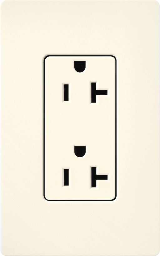 Lutron Satin 20A Receptacle Biscuit (SCR-20-BI)