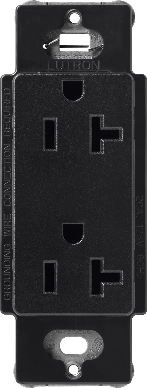 Lutron Satin 20A Receptacle Midnight (SCR-20-MN)