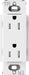 Lutron Satin 15A Receptacle Tamper-Resistant Snow (SCRS-15-TR-SW)
