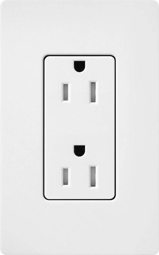 Lutron Satin 15A Receptacle Tamper-Resistant Snow (SCRS-15-TR-SW)