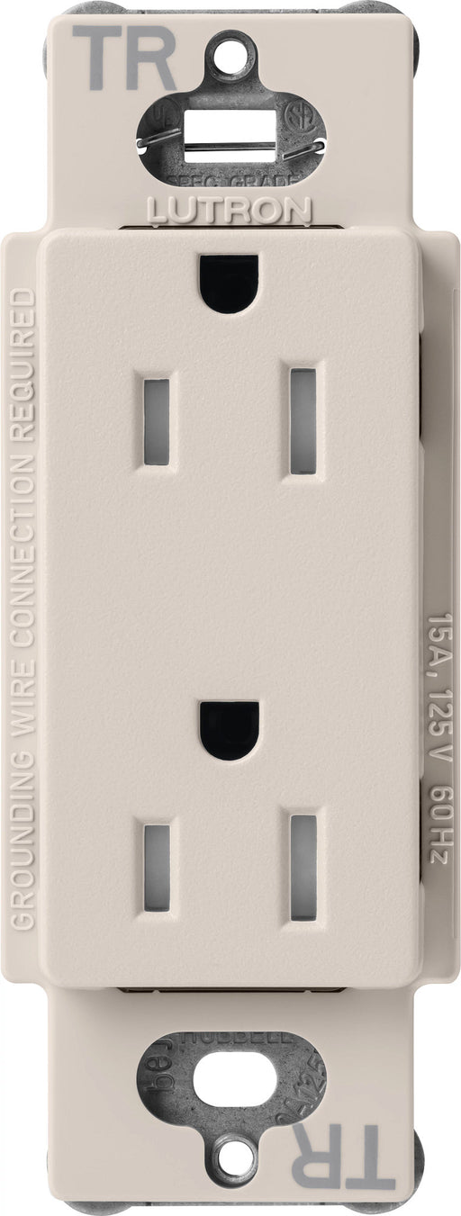 Lutron Satin 15A Receptacle Tamper-Resistant Taupe (SCRS-15-TR-TP)