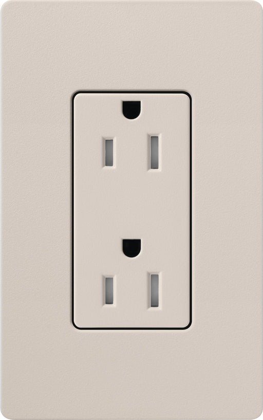 Lutron Satin 15A Receptacle Tamper-Resistant Taupe (SCRS-15-TR-TP)