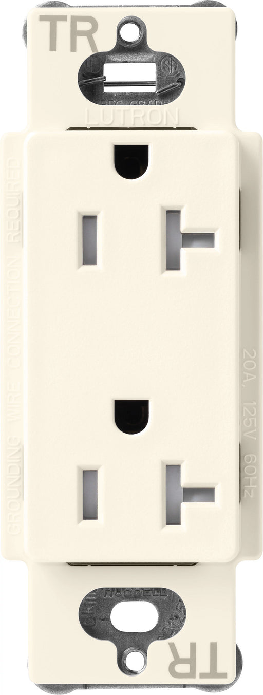 Lutron Satin 20A Receptacle Tamper-Resistant Biscuit (SCRS-20-TR-BI)