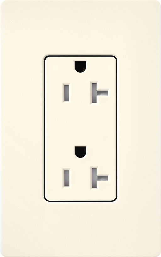 Lutron Satin 20A Receptacle Tamper-Resistant Biscuit (SCRS-20-TR-BI)