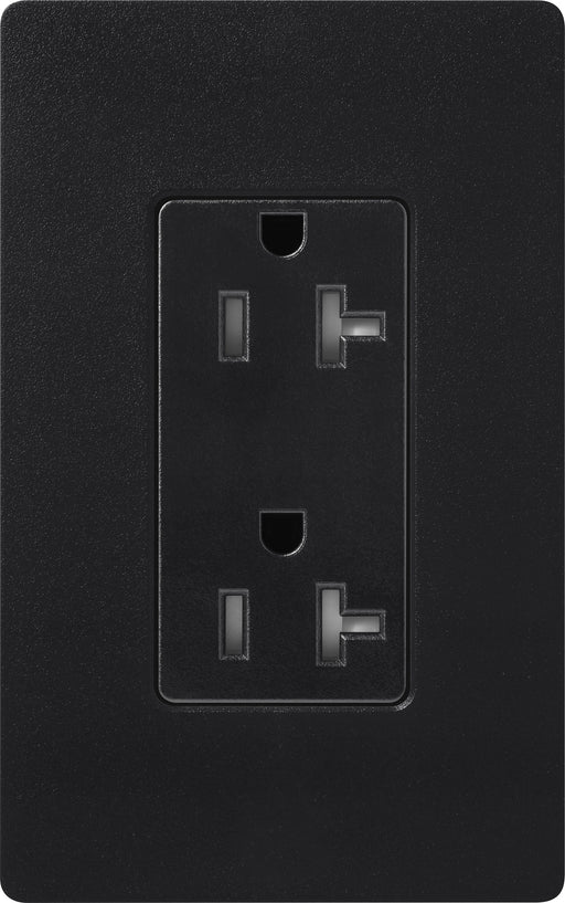 Lutron Satin 20A Receptacle Tamper-Resistant Midnight (SCRS-20-TR-MN)