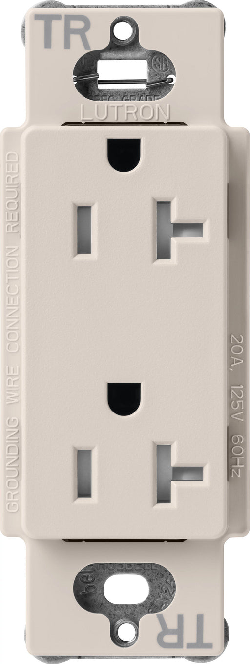 Lutron Satin 20A Receptacle Tamper-Resistant Taupe (SCRS-20-TR-TP)