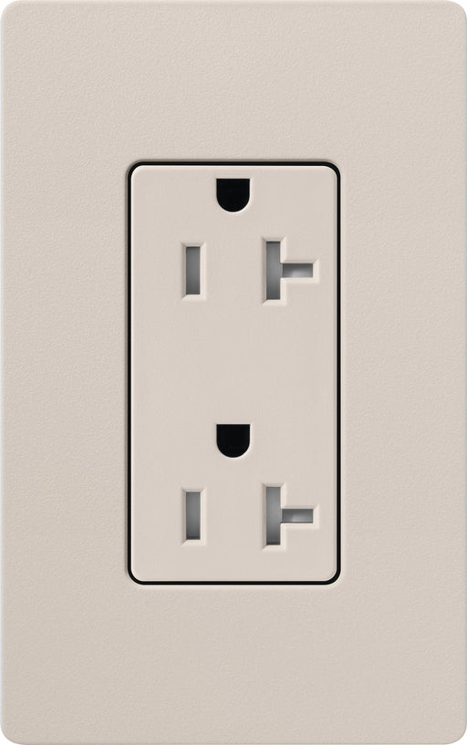 Lutron Satin 20A Receptacle Tamper-Resistant Taupe (SCRS-20-TR-TP)