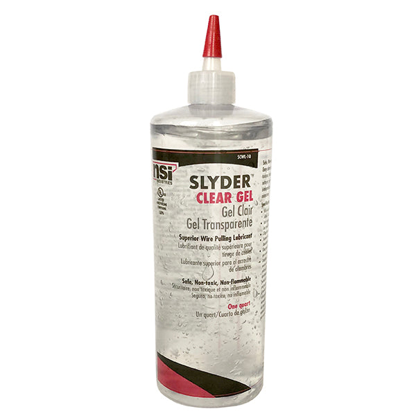 NSI Slyder Clear Wire Pulling Lubricant-1 Quart Squeeze Bottle (SCWL-1Q)