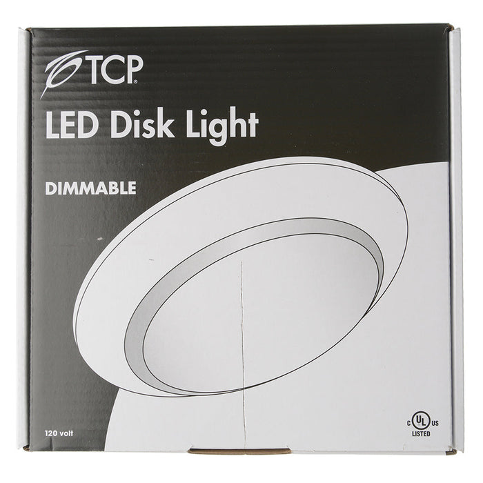TCP LED Junction Box Downlights 11W Surface Mount Disc Dimmable 3000K (SDL61D30K)
