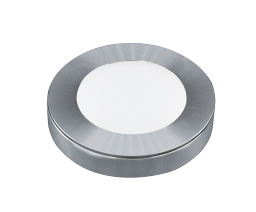 GM Lighting 12VDC 3W Dimmable LED Puck Light 110Lm 3000K 80 CRI Brushed Nickel (SDP-3-BNK)