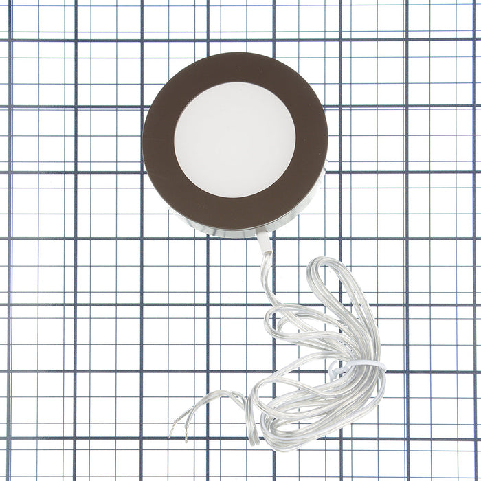 GM Lighting 12VDC 3W Dimmable LED Puck Light 110Lm 3000K 80 CRI Bronze (SDP-3-BZ)