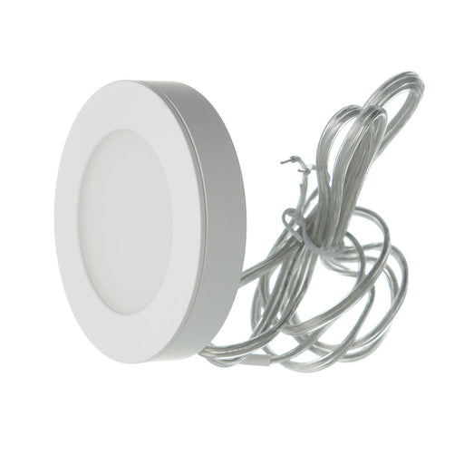 GM Lighting 12VDC 3W Dimmable LED Puck Light 110Lm 3000K 80 CRI White (SDP-3-W)