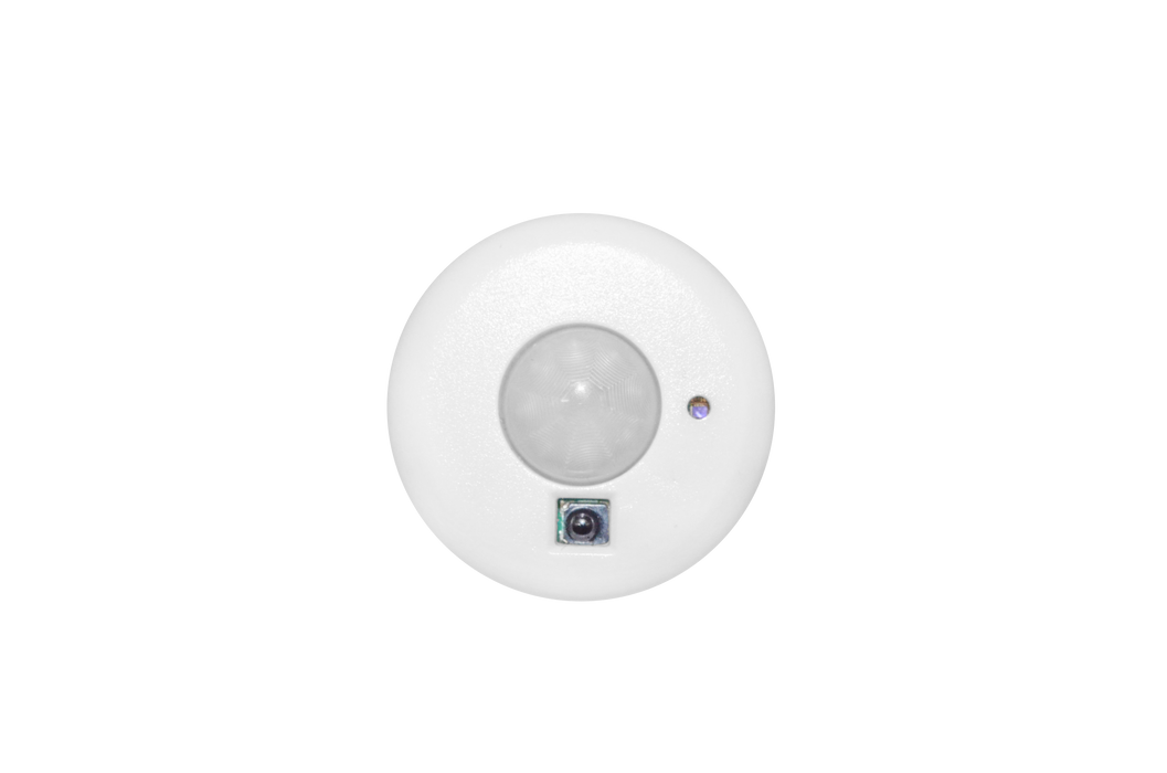 EIKO SEN-WSI-PIR-A BLE PIR Motion Sensor 12-24V 1/2 Inch Button Snap-In 0-10V Daylight Harvesting 8-12 Foot Parameters Set By Silvair App (15439)