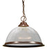 SATCO/NUVO 1-Light 15 Inch Pendant Frosted Prismatic Dome (SF76-690)