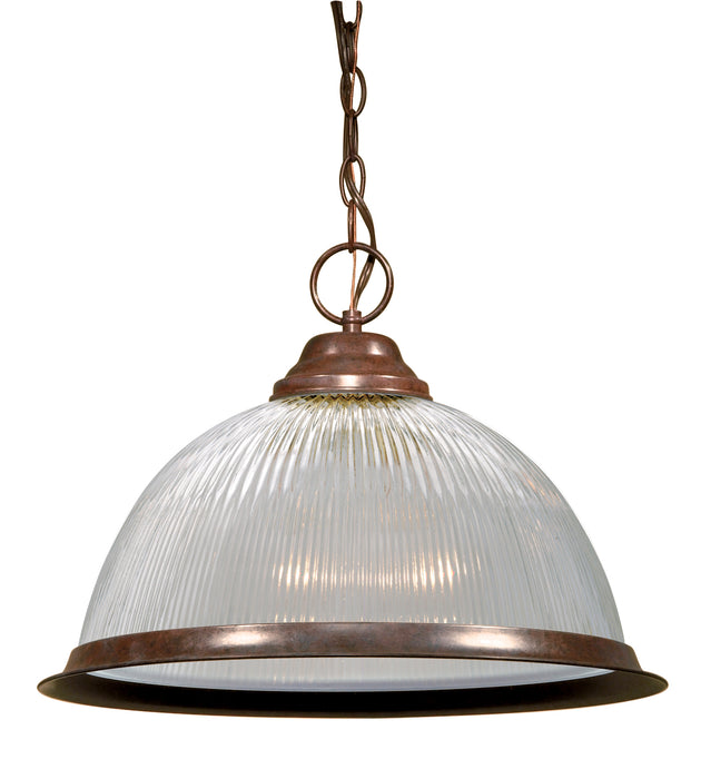 SATCO/NUVO 1-Light 15 Inch Pendant Frosted Prismatic Dome (SF76-690)
