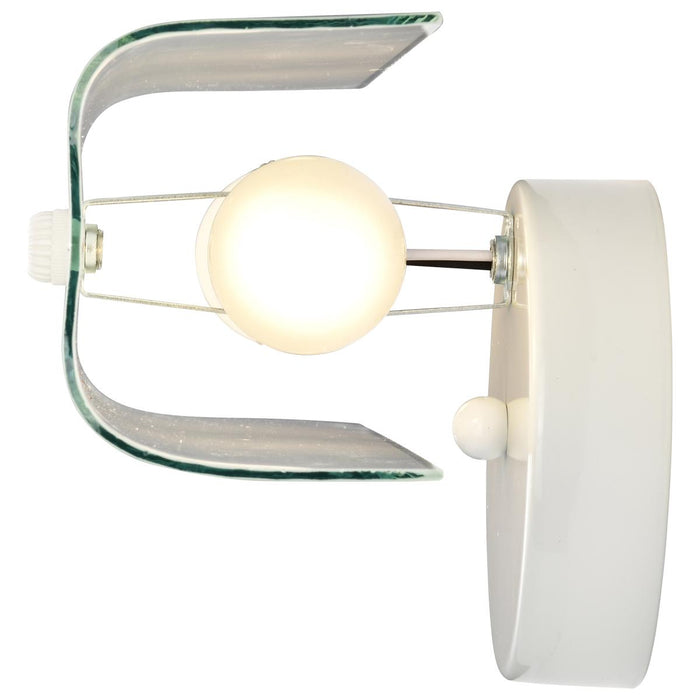 SATCO/NUVO 2 Light-14 Inch-Vanity With White U Channel Glass (SF77-087)