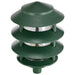 SATCO/NUVO Pagoda Garden Fixture Small Hood 1-Light 3 Tier Green Finish (SF77-324)
