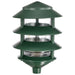 SATCO/NUVO Pagoda Garden Fixture Small Hood 1-Light 3 Tier Green Finish (SF77-324)