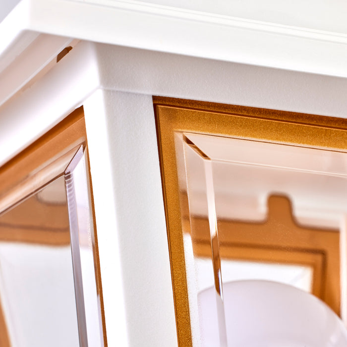 SATCO/NUVO 1 Light-13 Inch-Post Lantern-Coach Lantern With Brass Trim Medium Acrylic Panels (SF77-899)