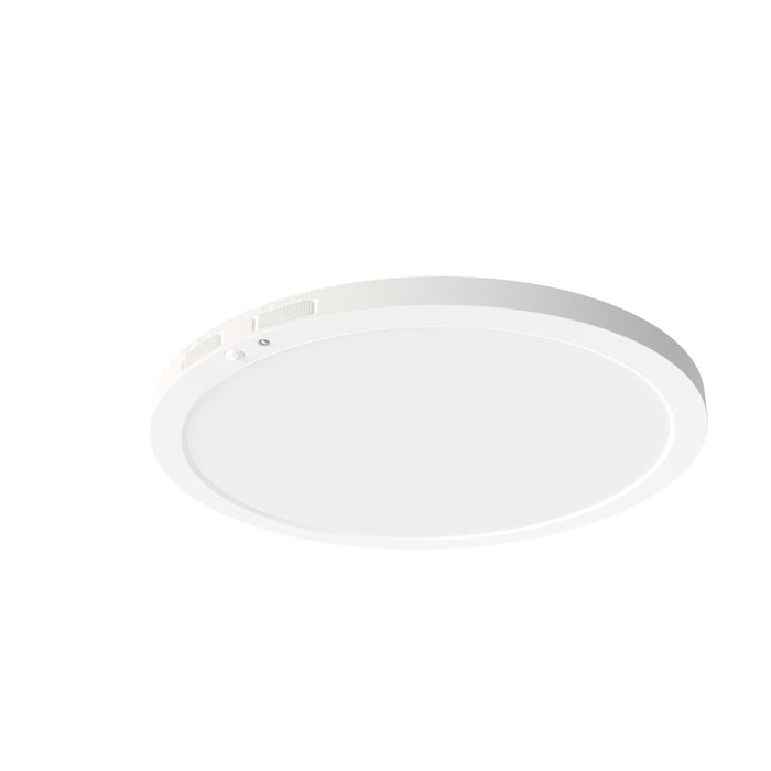 Maxlite 113476 LED Slim Flush Mount 12 Inch 22W CCT Selectable 2700K/3000K/3500K/4000K/5000K 90 CRI White Finish Bi-Level Motion Sensor (SFM12LA229WHCSMS)